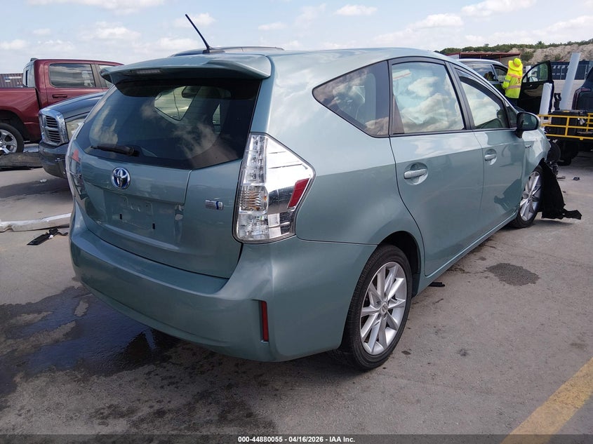 2013 Toyota Prius v VIN JTDZN3EU1D3198579 IAAI salvage auction — FRONT END, Salvage Title, sold $1,250 on 2026-07-24 (photo 4)