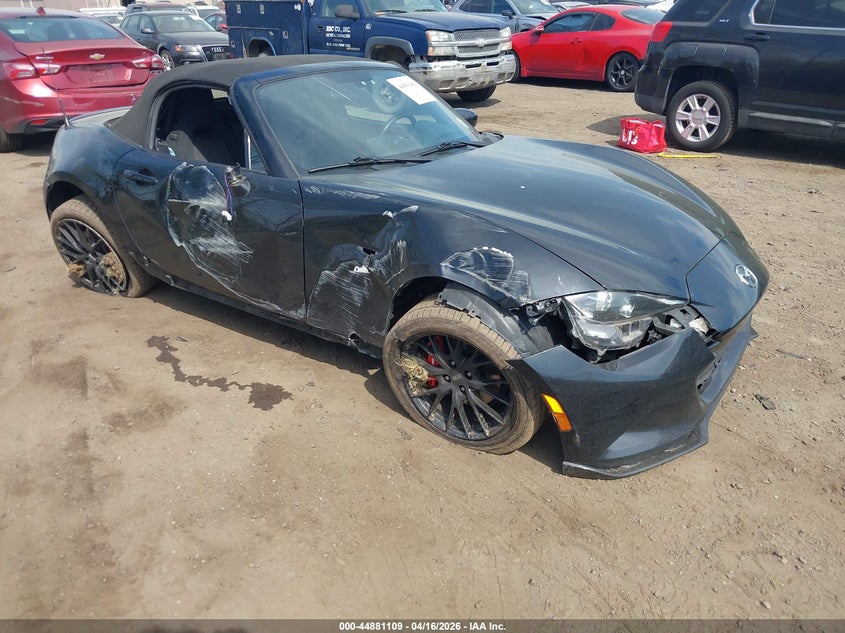 2016 Mazda Mx-5 VIN JM1NDAC71G0111319 IAAI salvage auction — FRONT END, Wait Title, sold $2,550 on 2026-07-06 (photo 1)