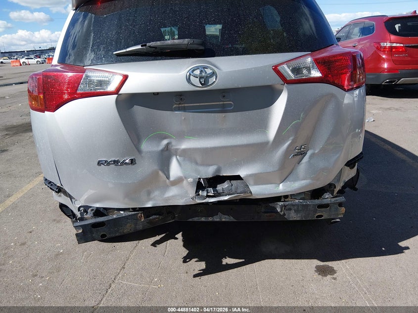 2014 Toyota Rav 4 VIN JTMBFREV3E5030233 IAAI salvage auction — REAR END, Salvage Title, sold $3,850 on 2026-07-16 (photo 6)