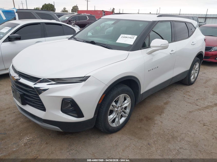 2020 Chevrolet Blazer VIN 3GNKBBRA7LS724590 IAAI salvage auction — HAIL, Original (Texas), sold $7,100 on 2026-07-28 (photo 2)