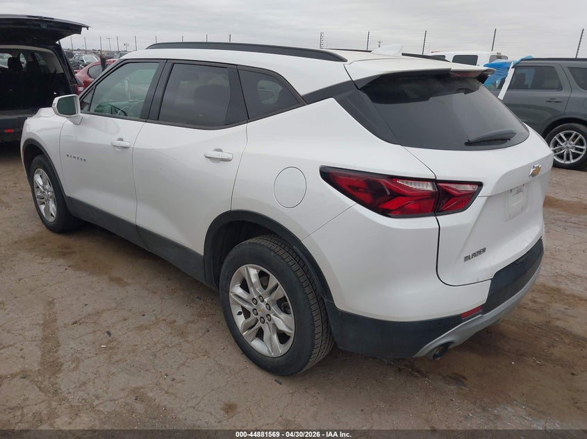 2020 Chevrolet Blazer VIN 3GNKBBRA7LS724590 IAAI salvage auction — HAIL, Original (Texas), sold $7,100 on 2026-07-28 (photo 3)