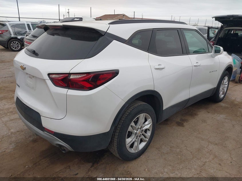 2020 Chevrolet Blazer VIN 3GNKBBRA7LS724590 IAAI salvage auction — HAIL, Original (Texas), sold $7,100 on 2026-07-28 (photo 4)