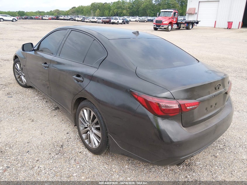 2018 Infiniti Q50 VIN JN1EV7AP9JM359260 IAAI salvage auction — THEFT, Wait Title, sold $2,850 on 2026-07-13 (photo 3)