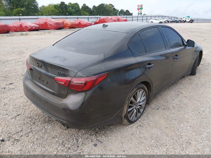 2018 Infiniti Q50 VIN JN1EV7AP9JM359260 IAAI salvage auction — THEFT, Wait Title, sold $2,850 on 2026-07-13 (photo 4)