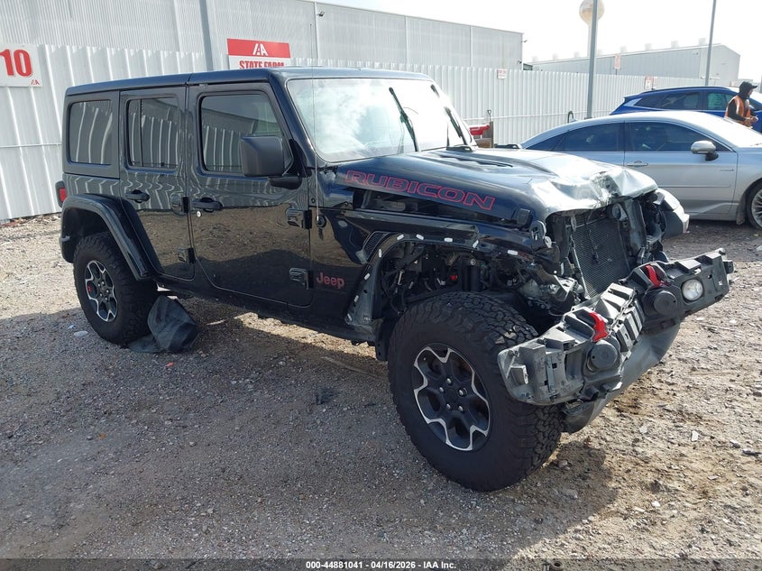 2023 Jeep Wrangler / VIN 1C4HJXFN0PW598657 IAAI salvage auction — FRONT END, Wait Title, sold $10,300 on 2026-07-16 (photo 1)