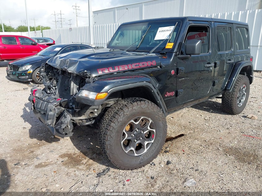 2023 Jeep Wrangler / VIN 1C4HJXFN0PW598657 IAAI salvage auction — FRONT END, Wait Title, sold $10,300 on 2026-07-16 (photo 2)