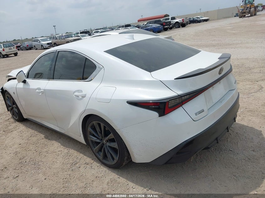 2021 Lexus Is VIN JTHGZ1B22M5043691 IAAI salvage auction — FRONT END, Salvage Title, sold $13,000 on 2026-07-09 (photo 3)