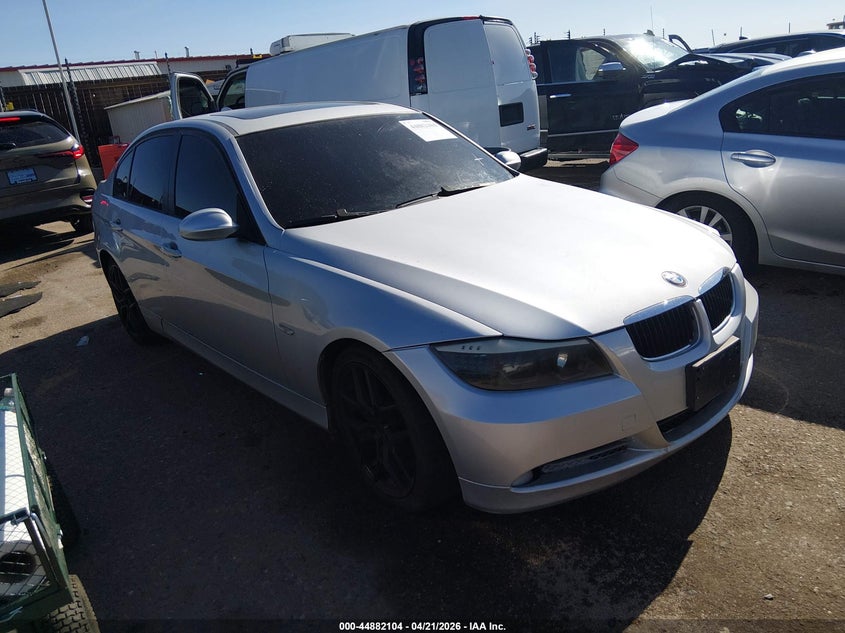2007 BMW 3 series VIN WBAVA33547PV67788 IAAI salvage auction — FRONT & REAR, Salvage (Colorado), sold $375 on 2026-08-04 (photo 1)