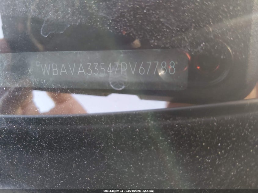 2007 BMW 3 series VIN WBAVA33547PV67788 IAAI salvage auction — FRONT & REAR, Salvage (Colorado), sold $375 on 2026-08-04 (photo 9)