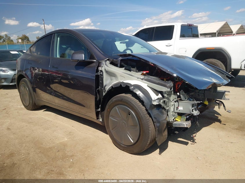 2026 Tesla Model y VIN 7SAYGDED8TA603057 IAAI salvage auction — RIGHT FRONT, Wait Title, sold $14,050 on 2026-07-08 (photo 1)