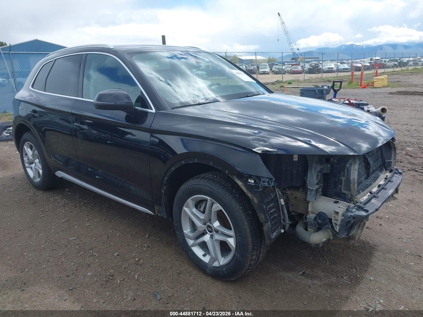 2021 Audi Q5 VIN WA1AAAFYXM2016831 IAAI salvage auction — FRONT END, Salvage (Montana), sold $6,800 on 2026-07-08 (photo 1)