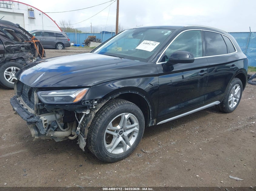 2021 Audi Q5 VIN WA1AAAFYXM2016831 IAAI salvage auction — FRONT END, Salvage (Montana), sold $6,800 on 2026-07-08 (photo 2)