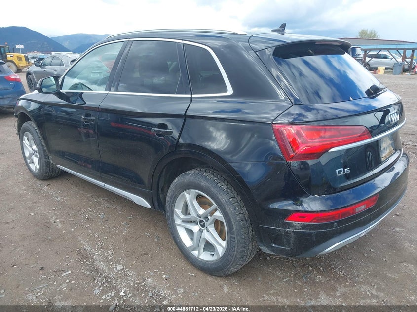 2021 Audi Q5 VIN WA1AAAFYXM2016831 IAAI salvage auction — FRONT END, Salvage (Montana), sold $6,800 on 2026-07-08 (photo 3)