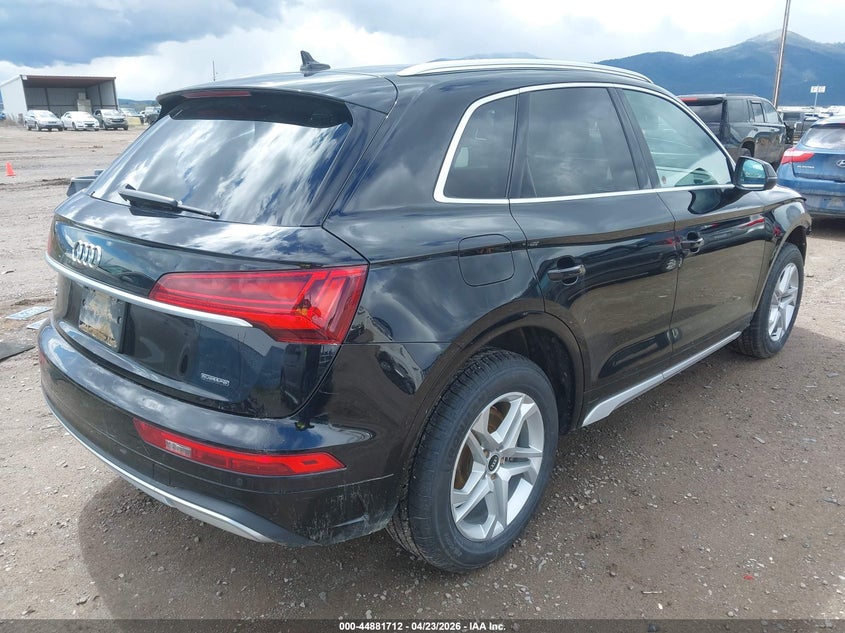 2021 Audi Q5 VIN WA1AAAFYXM2016831 IAAI salvage auction — FRONT END, Salvage (Montana), sold $6,800 on 2026-07-08 (photo 4)