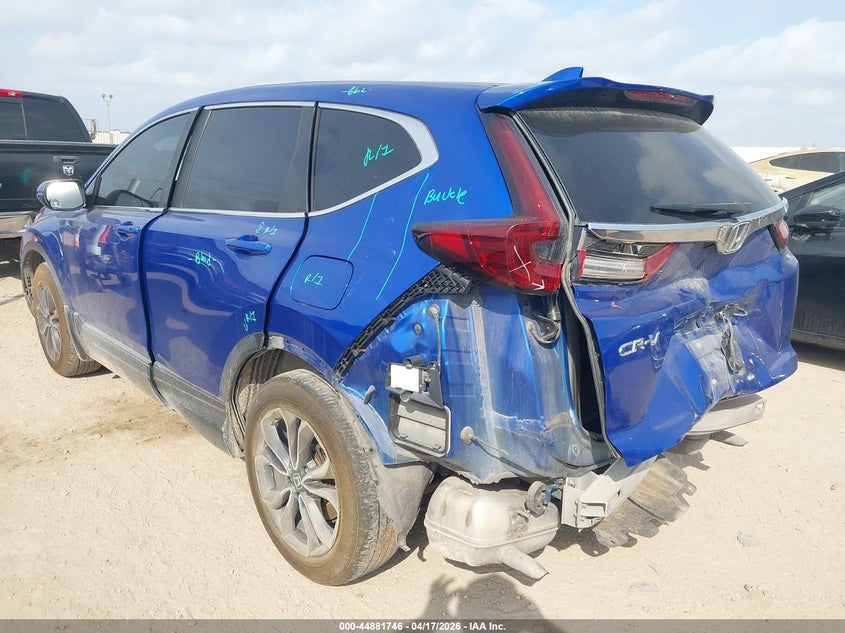 2021 Honda Cr-v VIN 7FARW1H89ME008938 IAAI salvage auction — REAR END, Wait Title, sold $5,600 on 2026-07-09 (photo 3)