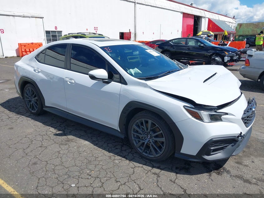 2023 Subaru Wrx VIN JF1VBAU60P8801498 IAAI salvage auction — LEFT FRONT, Salvage (Oregon), sold $8,000 on 2026-07-09 (photo 1)