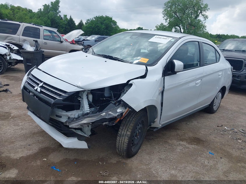 2024 Mitsubishi Mirage VIN ML32FUFJXRHF16336 IAAI salvage auction — RIGHT SIDE, Wait Title, sold $2,000 on 2026-07-22 (photo 2)