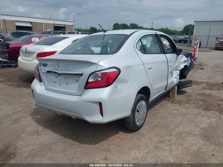 2024 Mitsubishi Mirage VIN ML32FUFJXRHF16336 IAAI salvage auction — RIGHT SIDE, Wait Title, sold $2,000 on 2026-07-22 (photo 4)