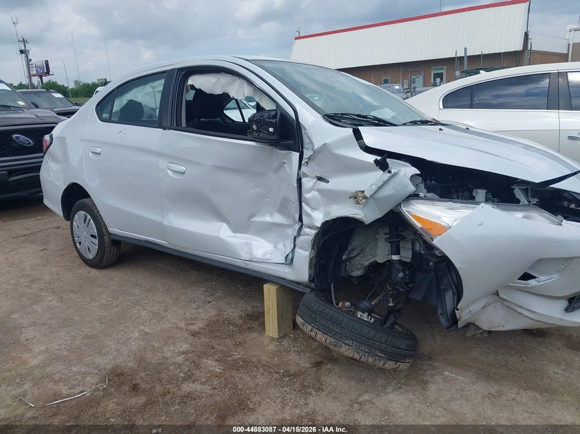 2024 Mitsubishi Mirage VIN ML32FUFJXRHF16336 IAAI salvage auction — RIGHT SIDE, Wait Title, sold $2,000 on 2026-07-22 (photo 6)