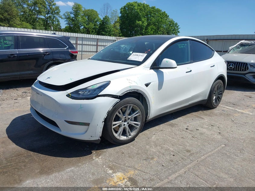 2023 Tesla Model y VIN 7SAYGDEE0PA075271 IAAI salvage auction — FRONT END, Salvage (Georgia), sold $13,900 on 2026-07-30 (photo 2)