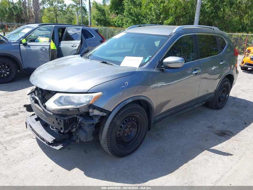 2017 Nissan Rogue VIN KNMAT2MT1HP582303 IAAI salvage auction — FRONT END, Wait Title, sold $1,300 on 2026-07-13 (photo 2)