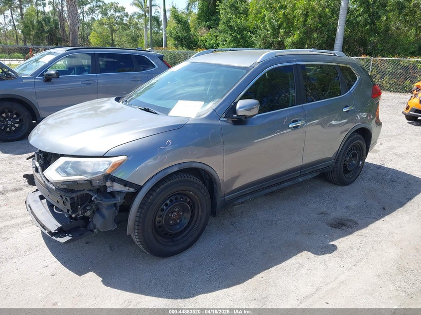 2017 Nissan Rogue VIN KNMAT2MT1HP582303 IAAI salvage auction — FRONT END, Wait Title, sold $1,300 on 2026-07-13 (photo 6)