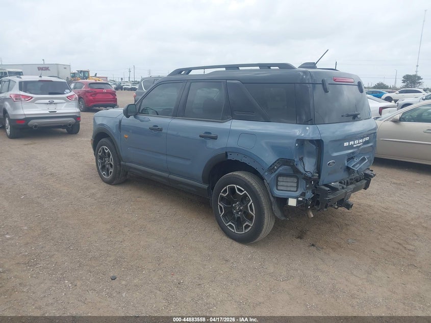 2025 Ford Bronco sport VIN 3FMCR9DA8SRE05760 IAAI salvage auction — REAR END, Original (Texas), sold $13,200 on 2026-07-29 (photo 3)