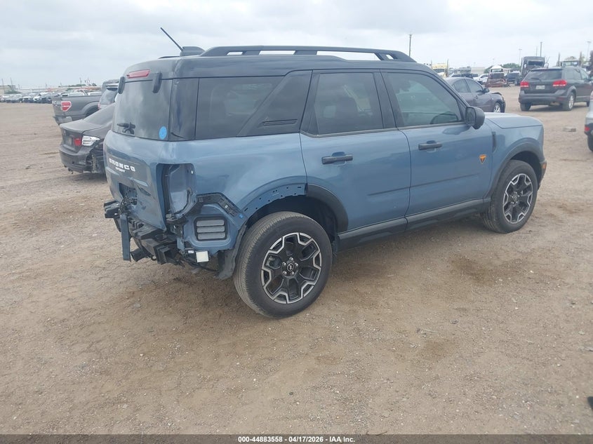 2025 Ford Bronco sport VIN 3FMCR9DA8SRE05760 IAAI salvage auction — REAR END, Original (Texas), sold $13,200 on 2026-07-29 (photo 4)