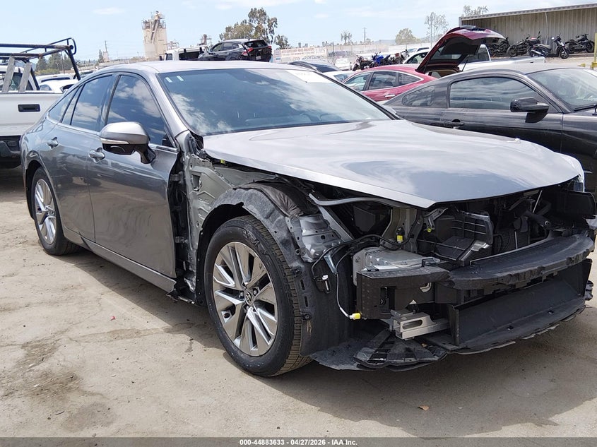 2023 Toyota Mirai VIN JTDAAAAA5PA010011 IAAI salvage auction — FRONT END, Salvage Title, sold $2,300 on 2026-07-29 (photo 1)
