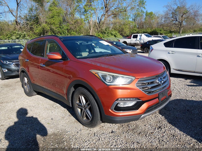 2017 Hyundai Santa fe VIN 5XYZU3LB9HG383257 IAAI salvage auction — LEFT SIDE, Salvage (Ohio), sold $1,700 on 2026-07-16 (photo 1)