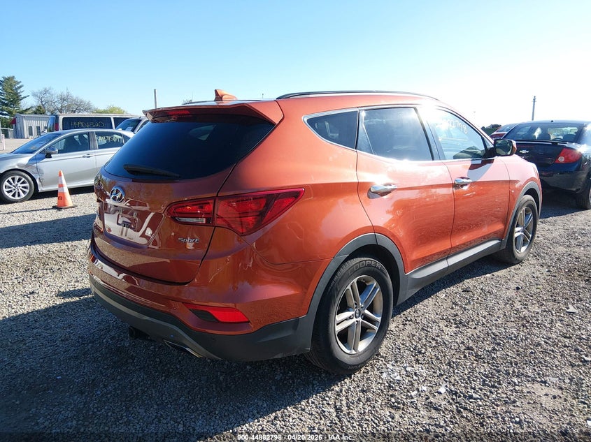 2017 Hyundai Santa fe VIN 5XYZU3LB9HG383257 IAAI salvage auction — LEFT SIDE, Salvage (Ohio), sold $1,700 on 2026-07-16 (photo 4)