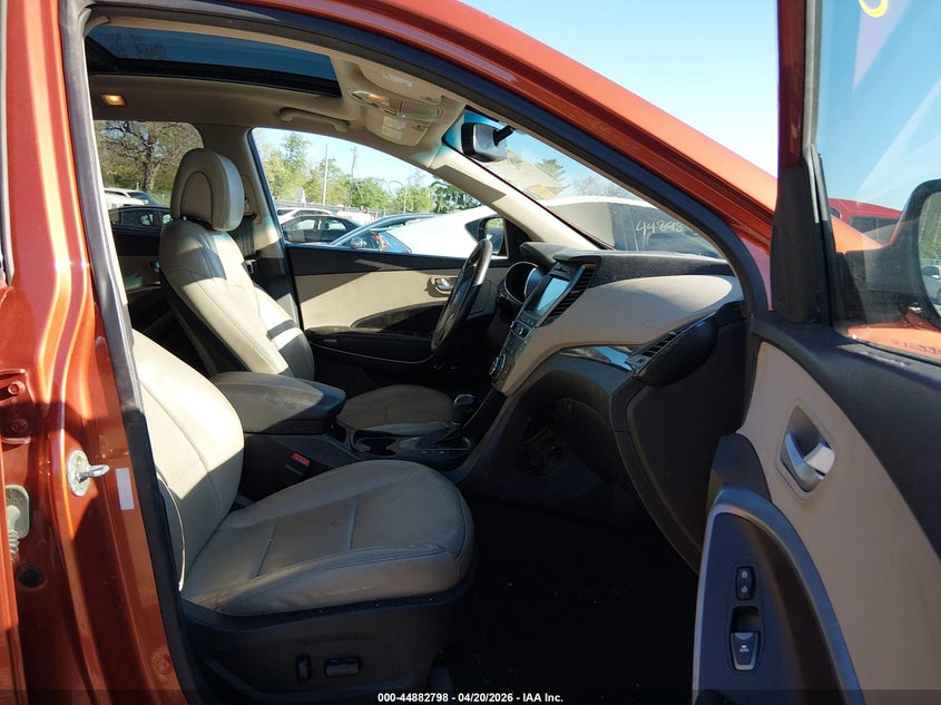 2017 Hyundai Santa fe VIN 5XYZU3LB9HG383257 IAAI salvage auction — LEFT SIDE, Salvage (Ohio), sold $1,700 on 2026-07-16 (photo 5)