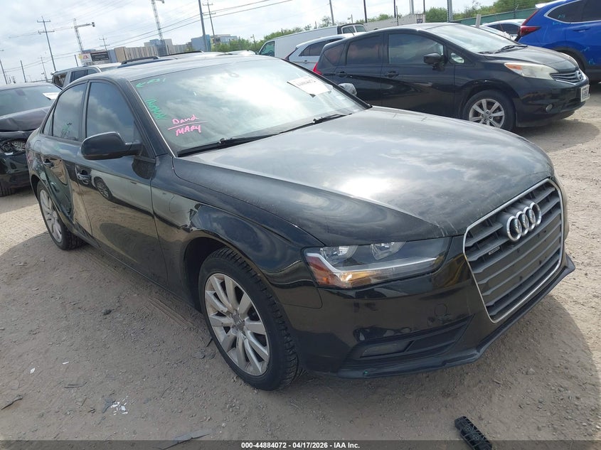 2014 Audi A4 VIN WAUBFAFL4EN038661 IAAI salvage auction — SIDE, Wait Title, sold $775 on 2026-08-24 (photo 1)