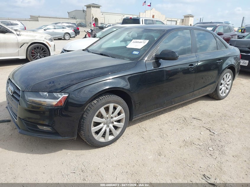 2014 Audi A4 VIN WAUBFAFL4EN038661 IAAI salvage auction — SIDE, Wait Title, sold $775 on 2026-08-24 (photo 2)