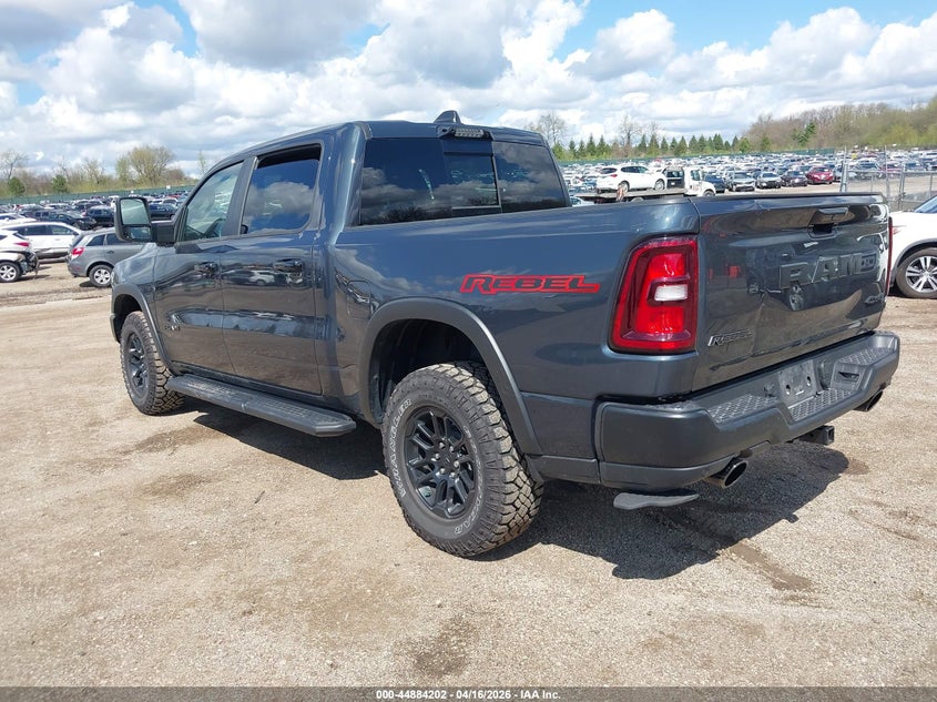 2025 Ram 1500 VIN 1C6SRFLP9SN672811 IAAI salvage auction — UNKNOWN, Wait Title, sold $33,500 on 2026-07-09 (photo 3)