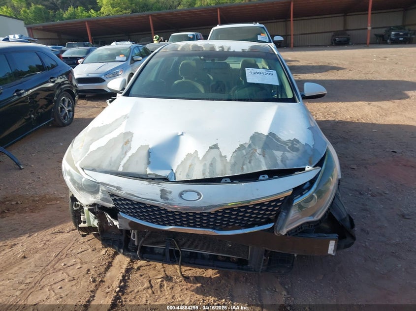 2016 Kia Optima VIN 5XXGU4L32GG056420 IAAI salvage auction — FRONT & REAR, Wait Title, sold $750 on 2026-07-08 (photo 6)