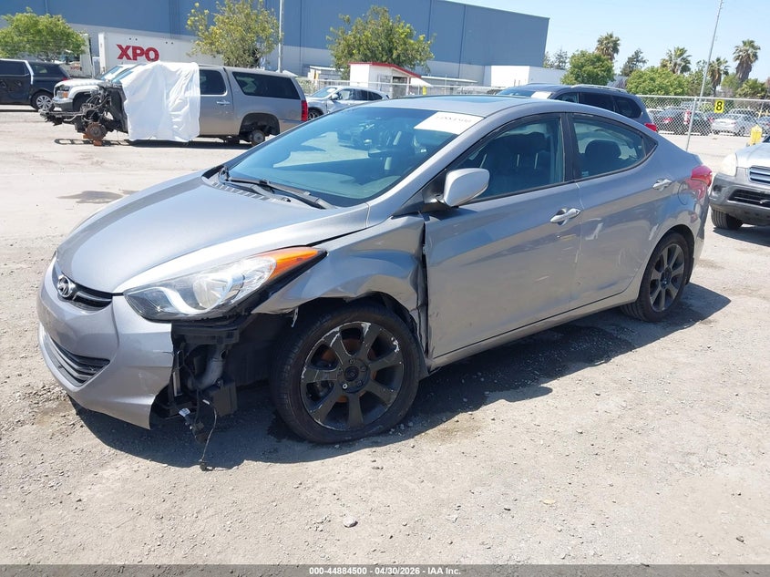 2013 Hyundai Elantra VIN KMHDH4AE0DU743005 IAAI salvage auction — LEFT FRONT, Salvage (California), sold $700 on 2026-07-13 (photo 2)
