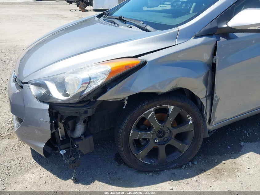 2013 Hyundai Elantra VIN KMHDH4AE0DU743005 IAAI salvage auction — LEFT FRONT, Salvage (California), sold $700 on 2026-07-13 (photo 6)
