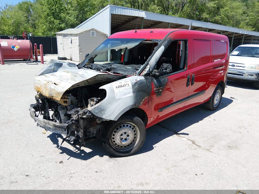 2017 Ram Promaster city VIN ZFBERFAB0H6H13834 IAAI salvage auction — ENGINE BURN, Salvage (Missouri), sold $350 on 2026-07-08 (photo 2)