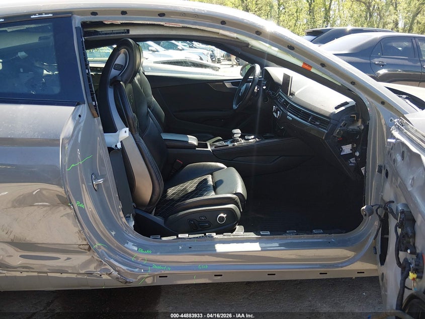2019 Audi S5 VIN WAUR4AF50KA067812 IAAI salvage auction — RIGHT SIDE, Wait Title, sold $12,500 on 2026-07-29 (photo 5)
