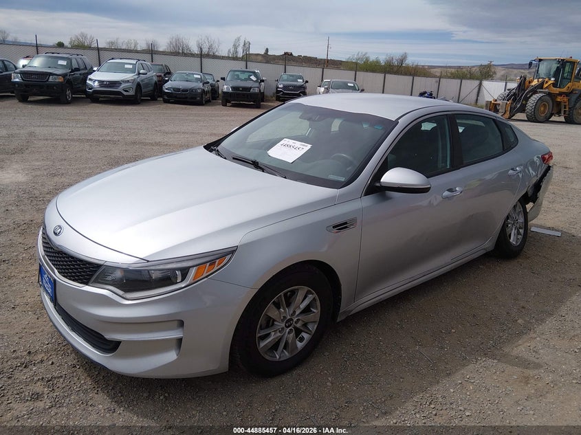 2018 Kia Optima VIN 5XXGT4L38JG186969 IAAI salvage auction — SUSPENSION, Wait Title, sold $375 on 2026-07-29 (photo 2)