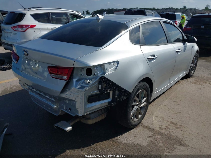 2019 Kia Optima VIN 5XXGT4L36KG309685 IAAI salvage auction — REAR END, Salvage Title, sold $2,850 on 2026-07-11 (photo 4)