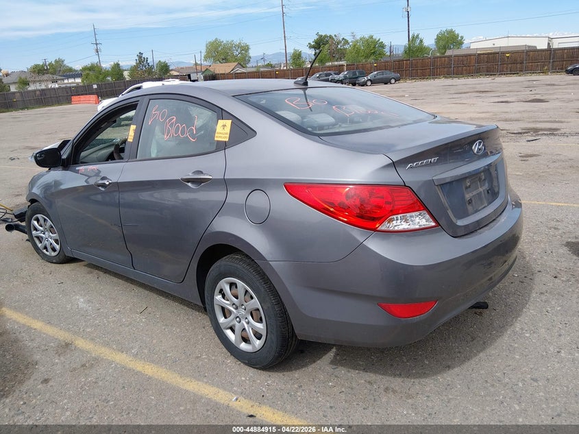2014 Hyundai Accent VIN KMHCT4AE8EU620726 IAAI salvage auction — FRONT & REAR, Non-Repairable (Colorado), sold $100 on 2026-07-21 (photo 3)