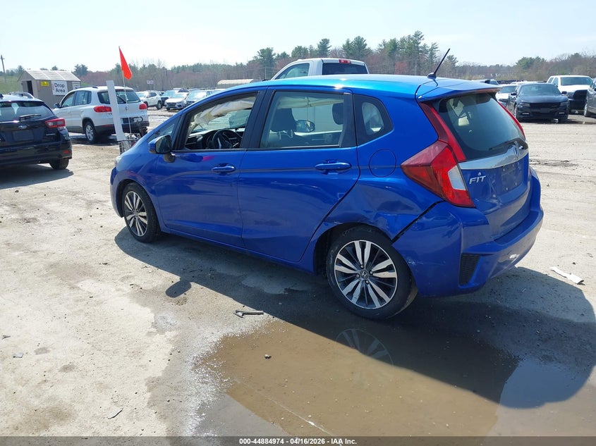 2016 Honda Fit VIN JHMGK5H76GX020485 IAAI salvage auction — LEFT REAR, Salvage (New Hampshire), sold $2,400 on 2026-07-08 (photo 3)