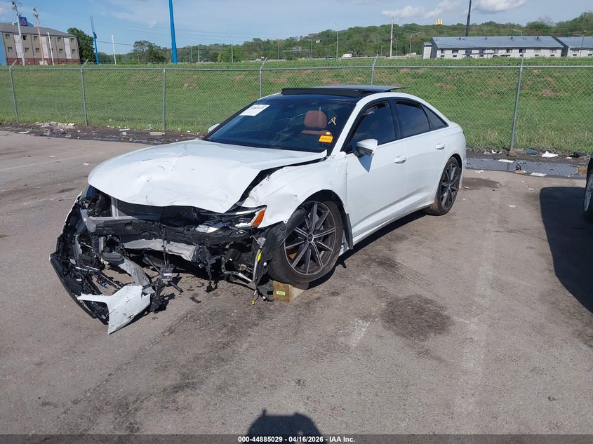 2025 Audi A6 VIN WAUL2BF25SN002924 IAAI salvage auction — FRONT END, Wait Title, sold $10,700 on 2026-07-14 (photo 2)