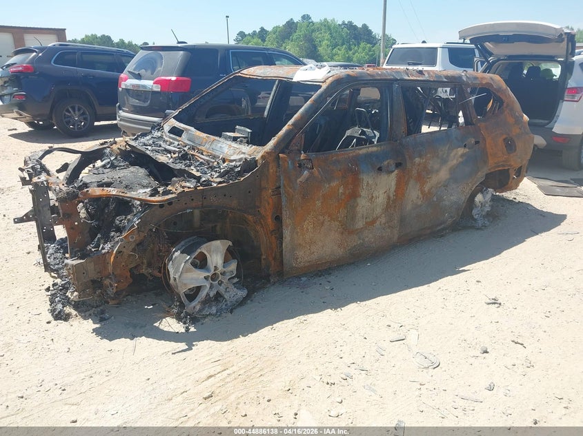 2021 Toyota Highlander VIN 5TDHZRAH9MS061447 IAAI salvage auction — TOTAL BURN, Junk Receipt (North Carolina), sold $250 on 2026-07-06 (photo 2)