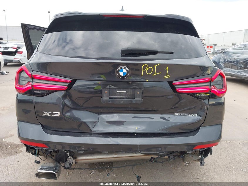 2022 BMW X3 VIN 5UX43DP02N9J51185 IAAI salvage auction — REAR END, Original (Texas), sold $9,700 on 2026-07-09 (photo 6)