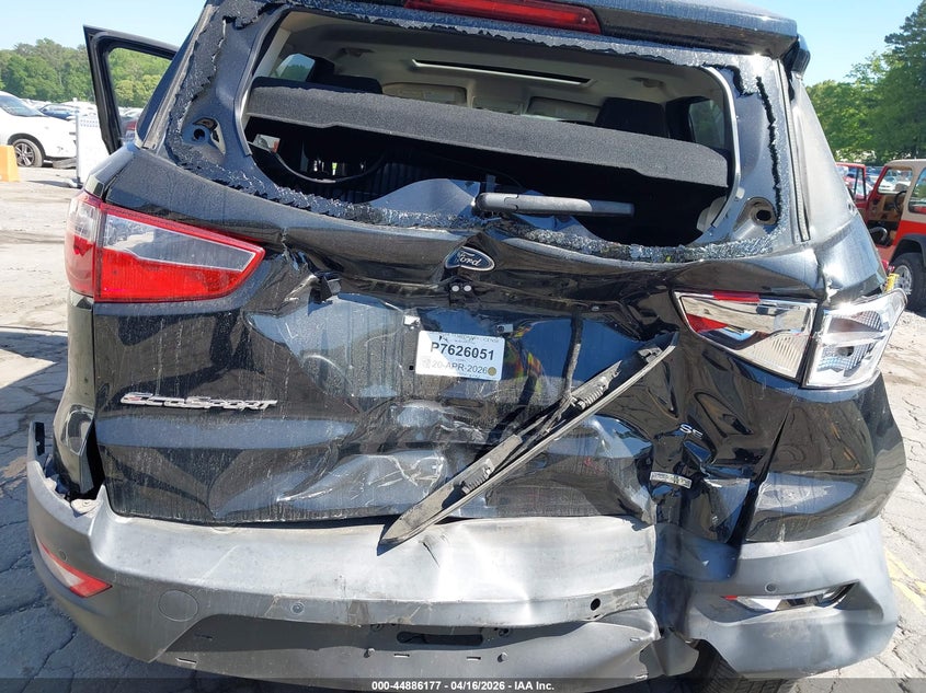 2020 Ford Ecosport VIN MAJ3S2GE9LC312038 IAAI salvage auction — REAR END, Salvage (Georgia), sold $700 on 2026-07-29 (photo 6)