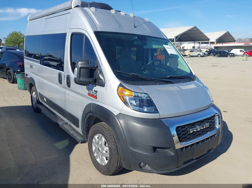 2023 Ram Promaster city VIN 3C6LRVBG7ME582578 IAAI salvage auction — Unknown, Salvage (California), sold $43,750 on 2026-05-20 (photo 1)