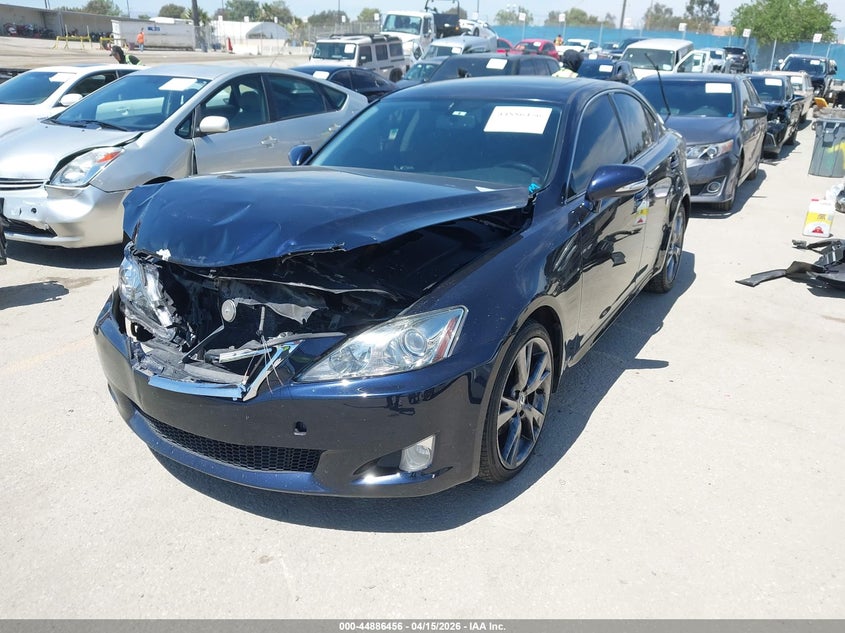 2010 Lexus Is VIN JTHBF5C25A5118646 IAAI salvage auction — FRONT END, Salvage (California), sold $900 on 2026-07-15 (photo 2)